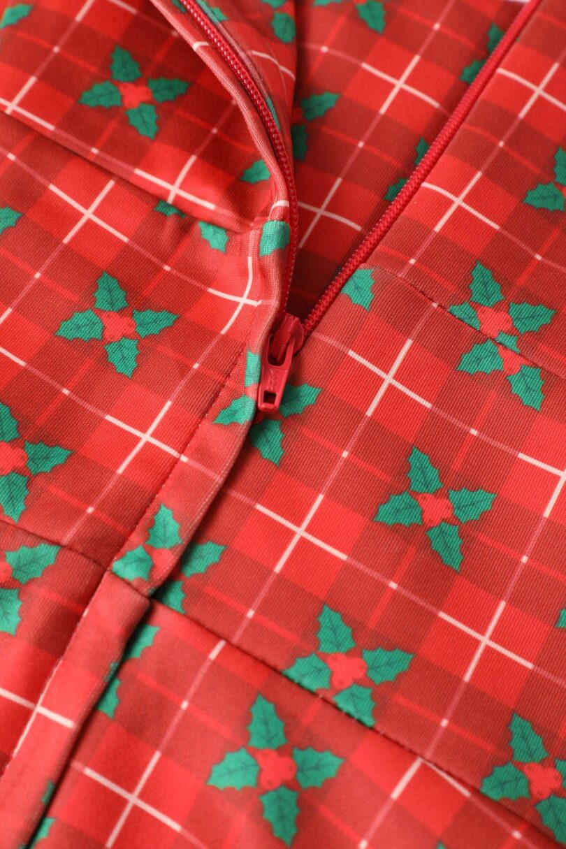 Scarlette Mistletoe Plaid Midi Dress  Shop now at Kitty Darling