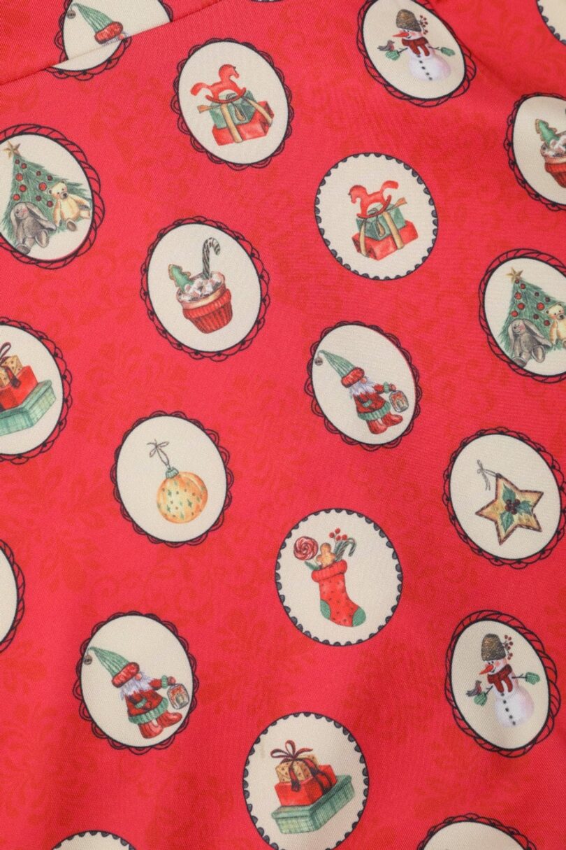 Scarlette Vintage Christmas Midi Dress  Shop now at Kitty Darling