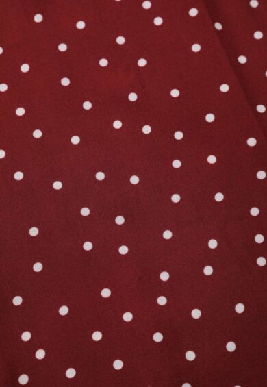 Estelle Burgundy Polka Dot Midi Skirt – New In | Kitty Darling