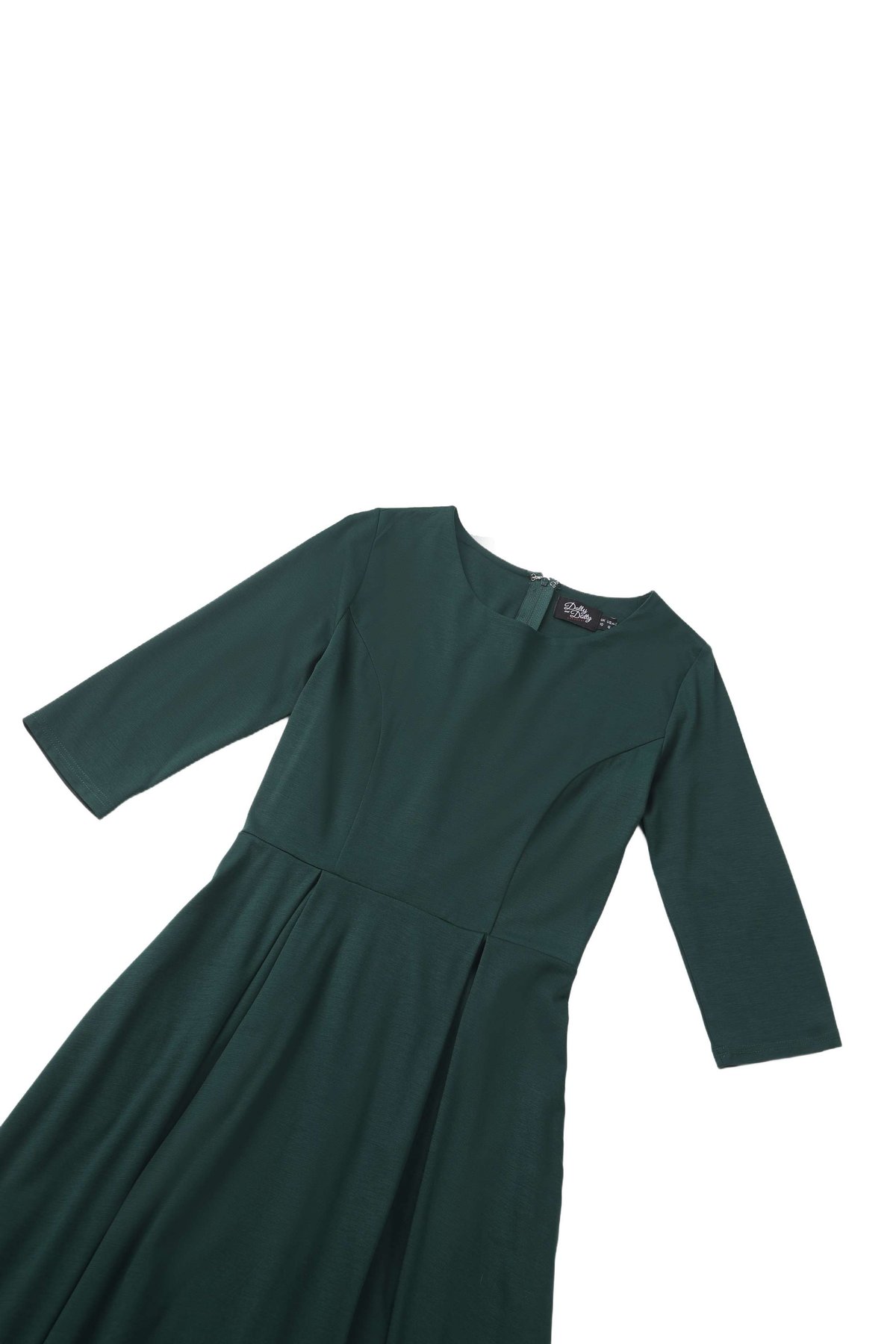 Beatrix Vintage Inspired Long Sleeves Dress in Green Beatrix Vintage Inspired Long Sleeves Dress in Green  Shop now at Kitty Darling