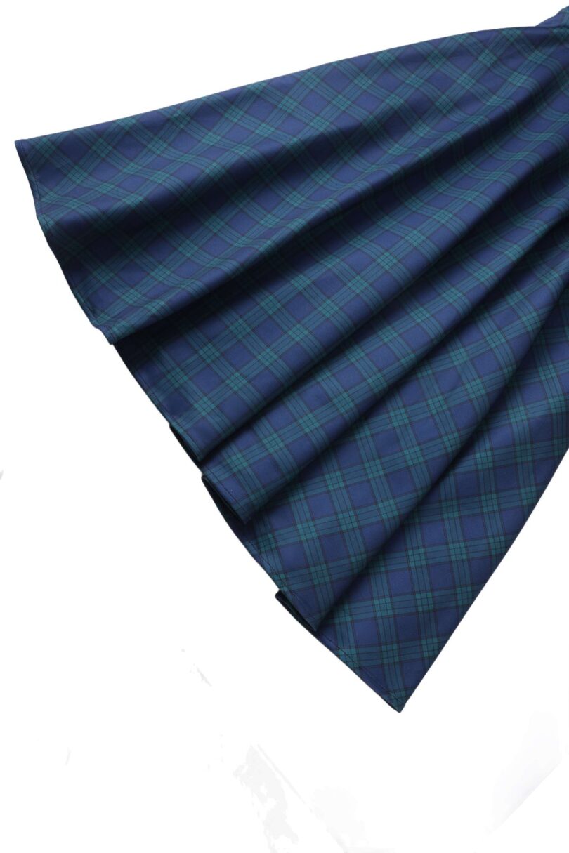 Scarlette Navy Check Swing Dress  Shop now at Kitty Darling