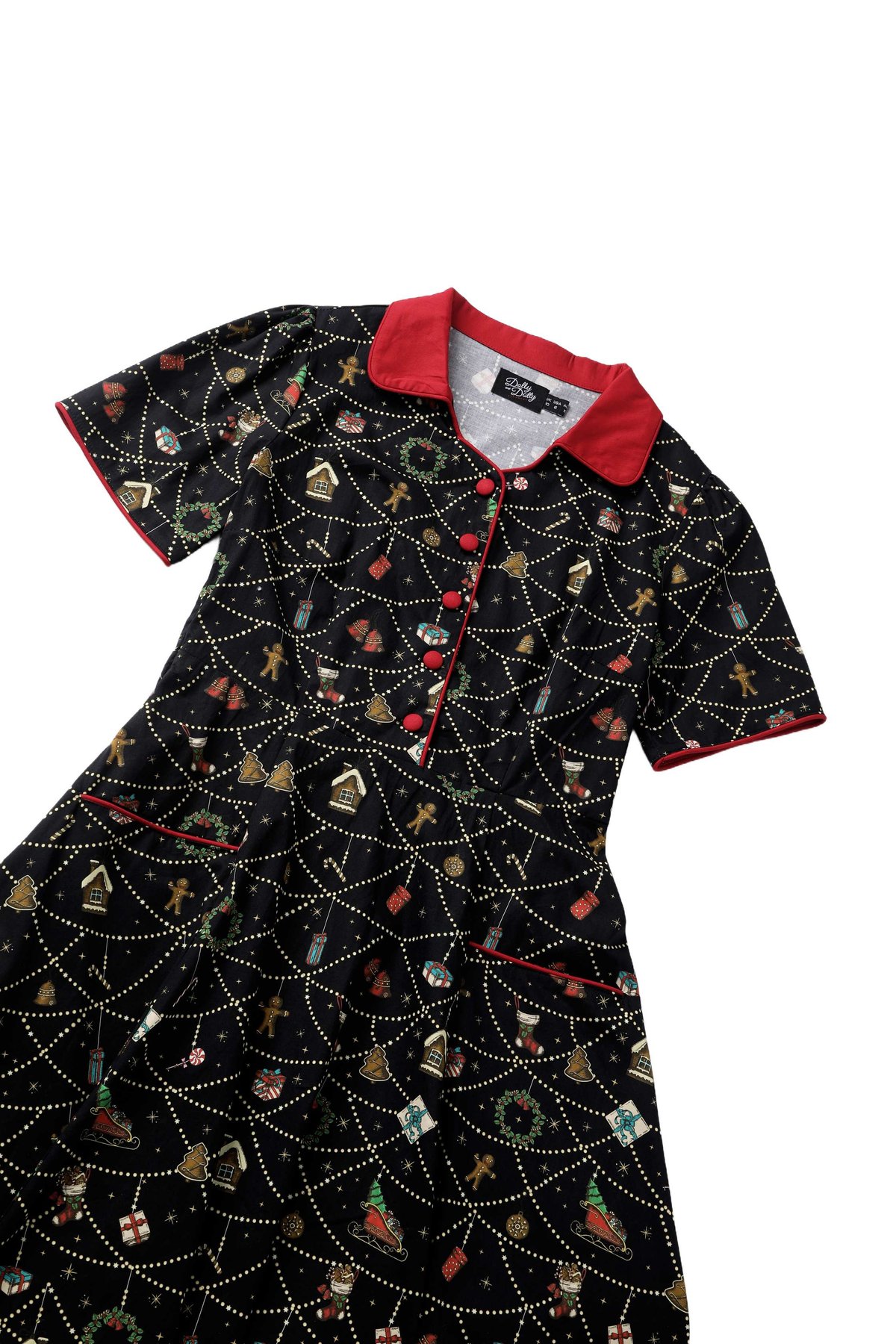 Mabel Christmas Ornament Shirt Dress Mabel Christmas Ornament Shirt Dress  Shop now at Kitty Darling