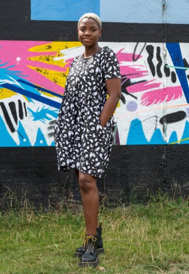 x Yasmin Cousins Ghosties Stretch Smock Dress – Smock Dresses | Kitty Darling