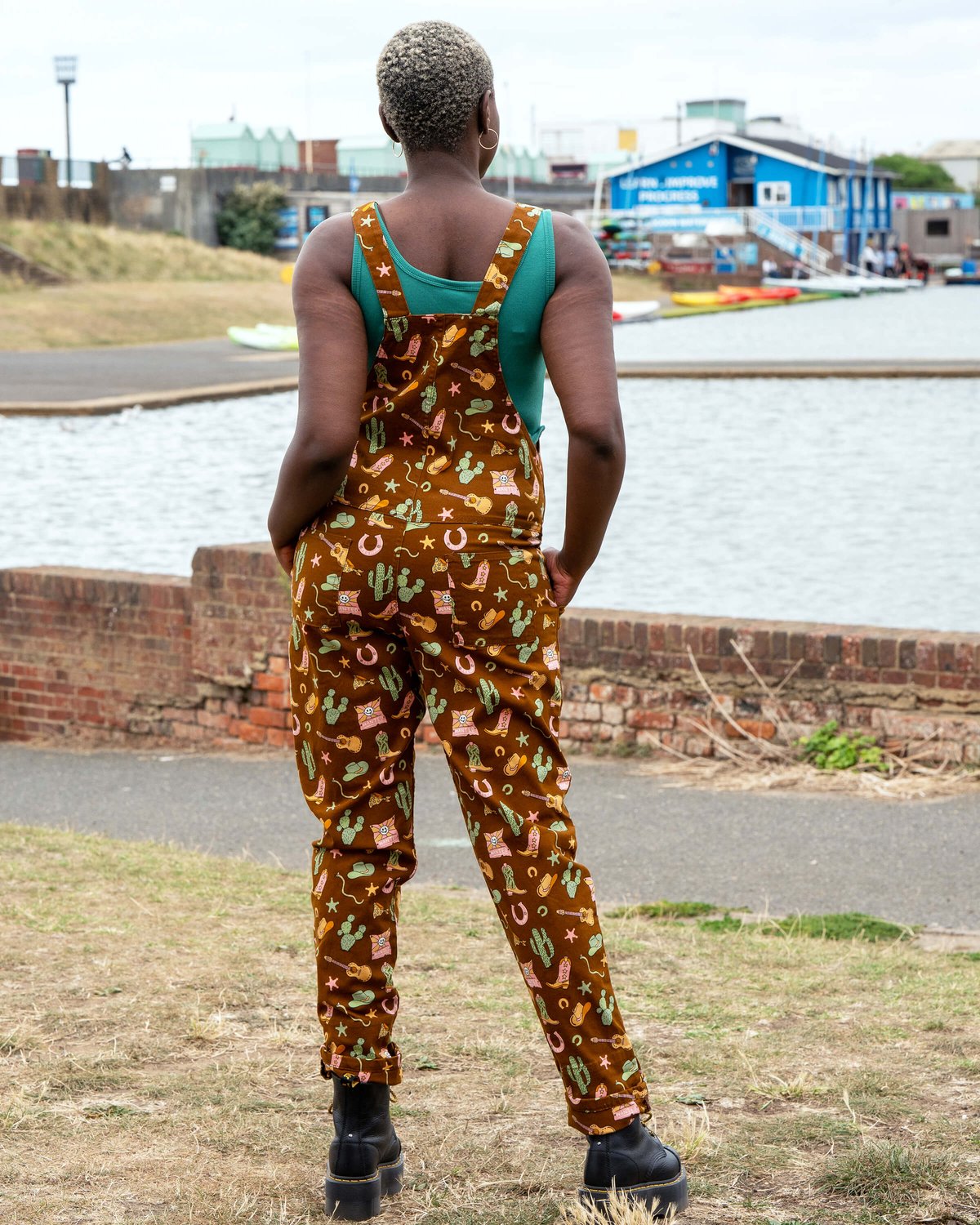 x Yasmin Cousins Cowboy Stretch Dungarees x Yasmin Cousins Cowboy Stretch Dungarees Shop now at Kitty Darling