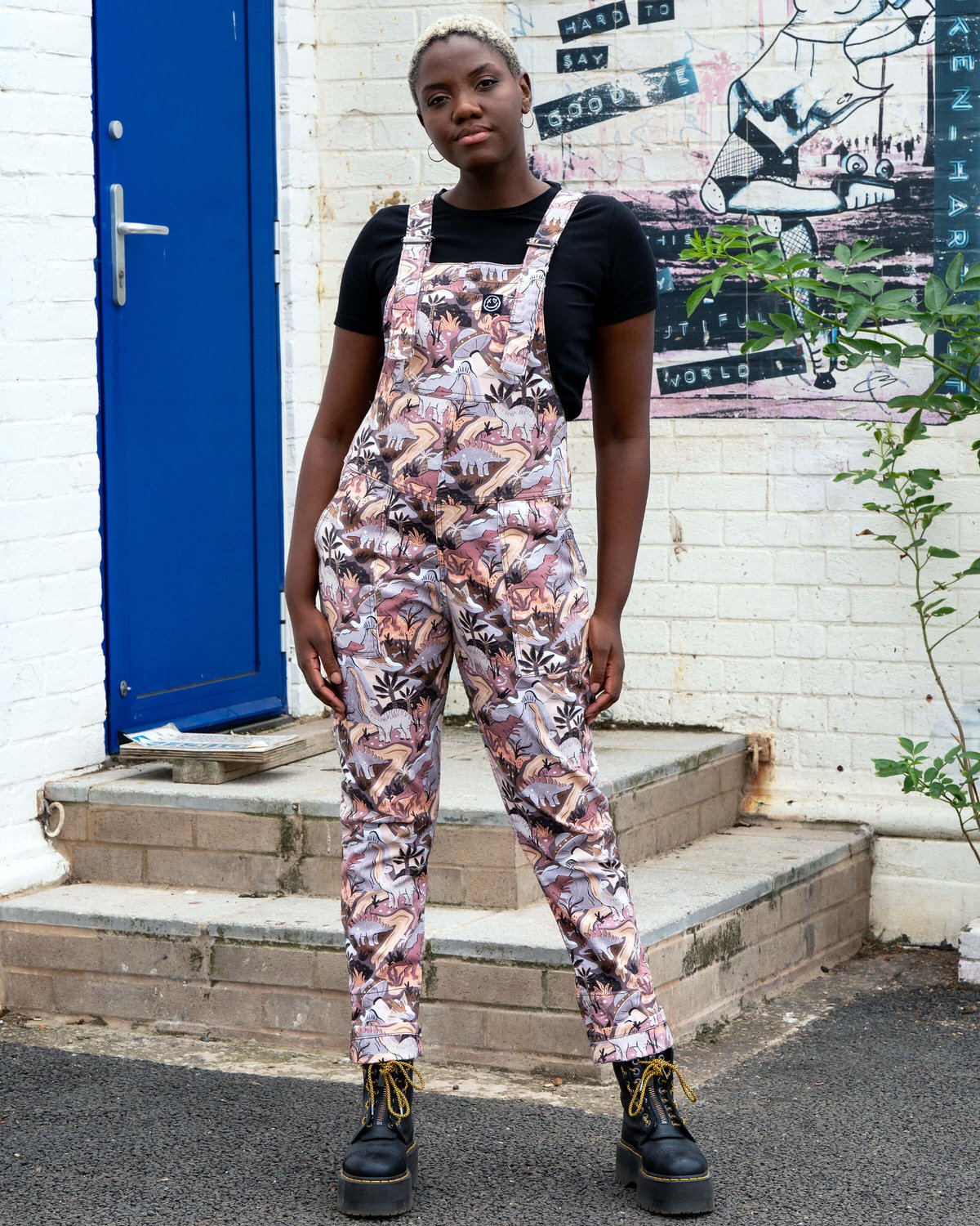 Dinoverse Stretch Dungarees Dinoverse Stretch Dungarees Shop now at Kitty Darling
