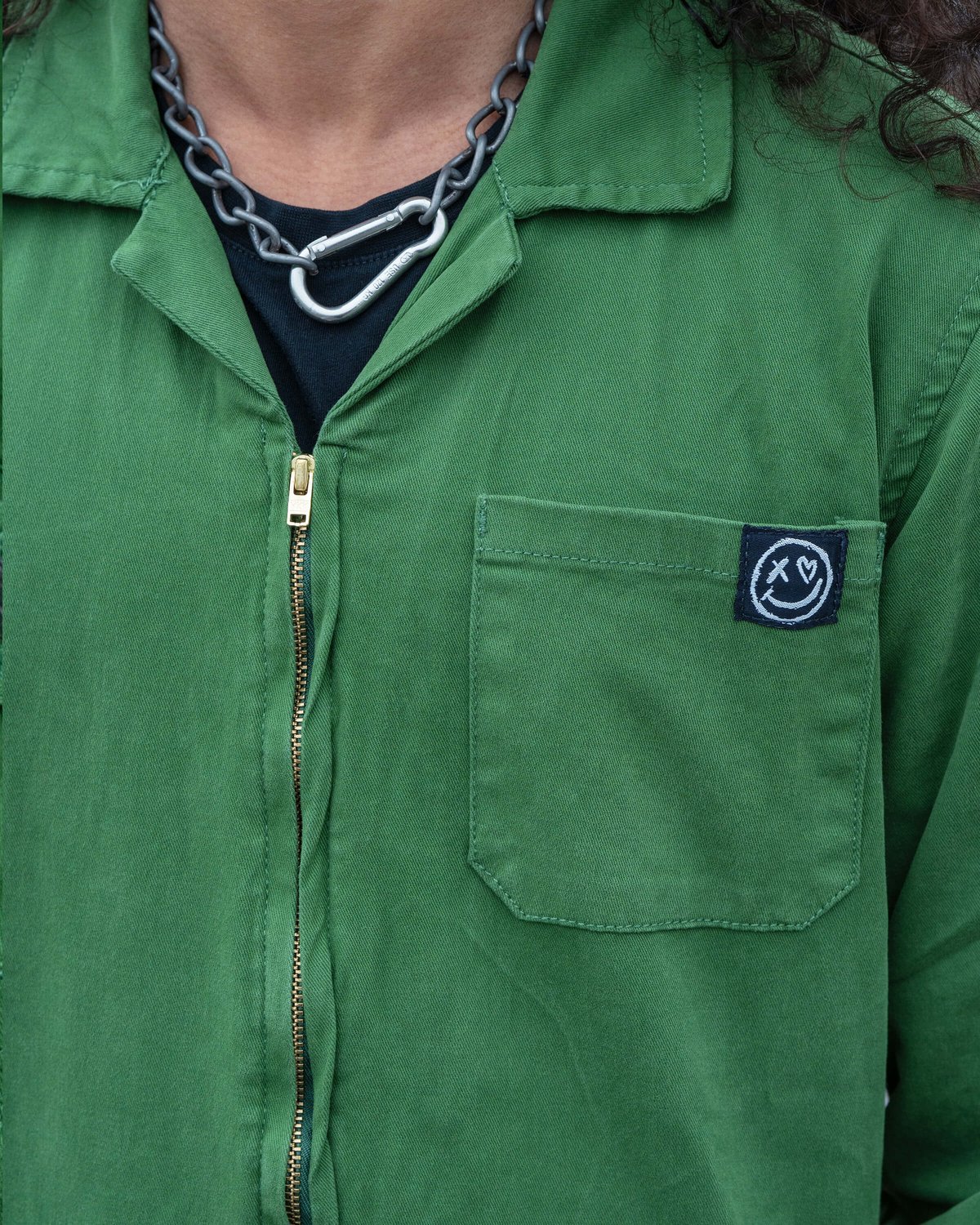 Forest Green Stretch Boiler Suit Forest Green Stretch Boiler Suit Shop now at Kitty Darling