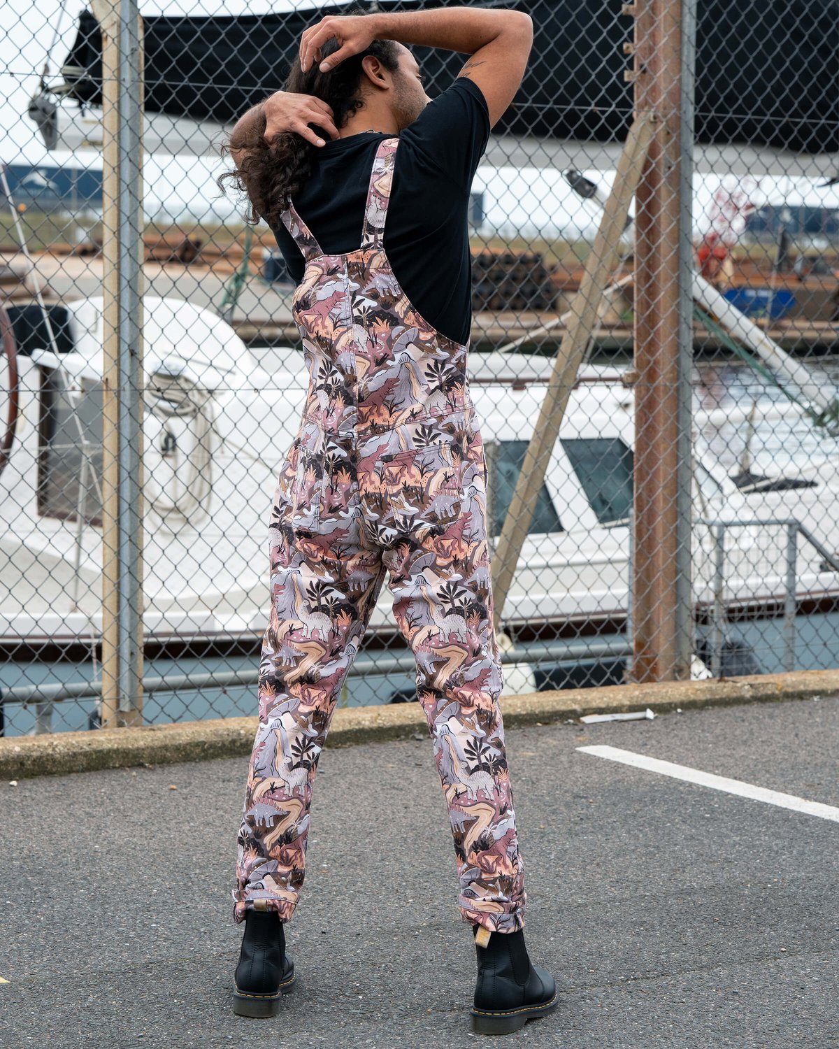 Dinoverse Stretch Dungarees Dinoverse Stretch Dungarees Shop now at Kitty Darling