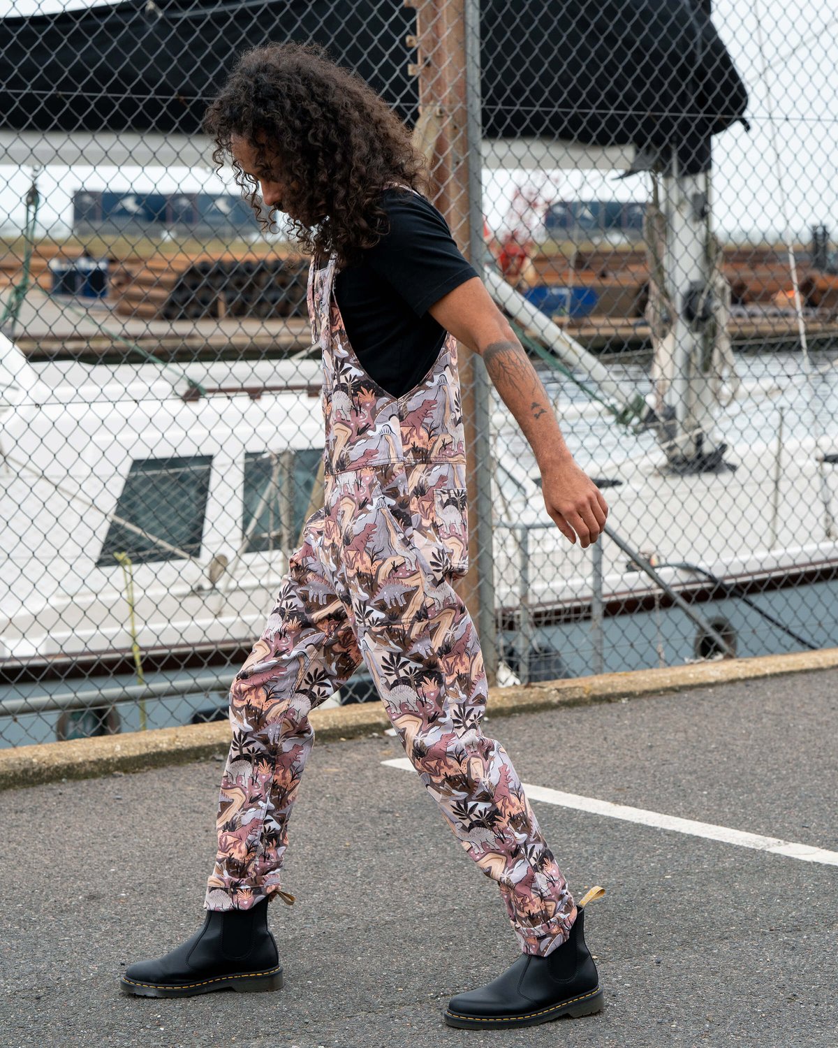 Dinoverse Stretch Dungarees Dinoverse Stretch Dungarees Shop now at Kitty Darling