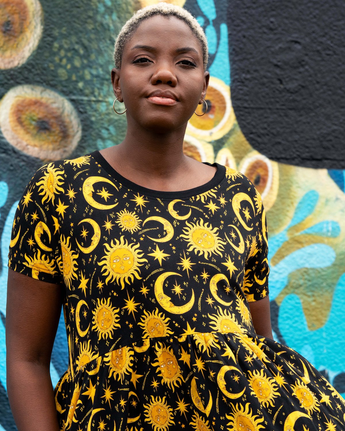 Celestial Midi Stretch Smock Dress Celestial Midi Stretch Smock Dress Shop now at Kitty Darling