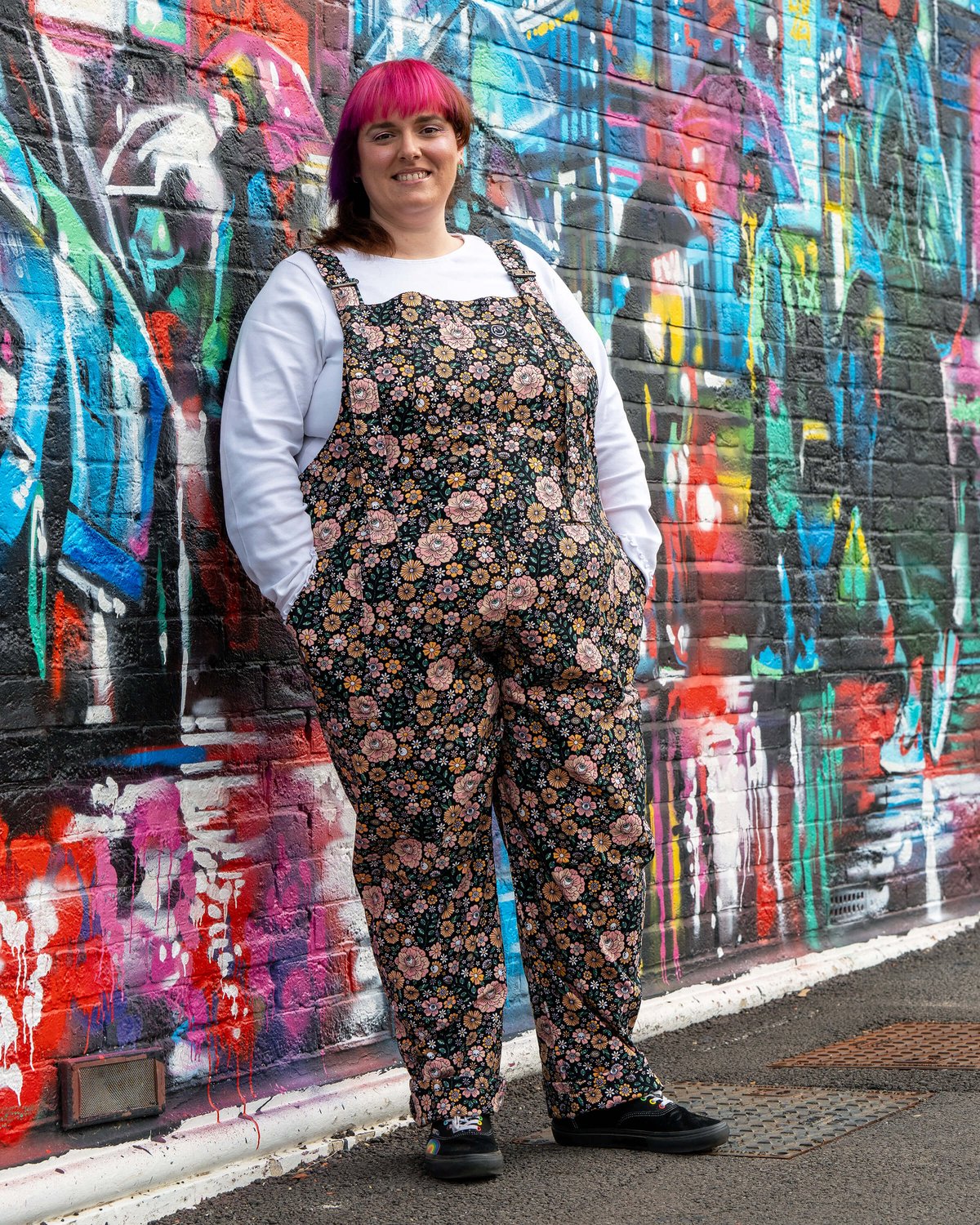 Eye Spy Floral Stretch Dungarees Eye Spy Floral Stretch Dungarees Shop now at Kitty Darling
