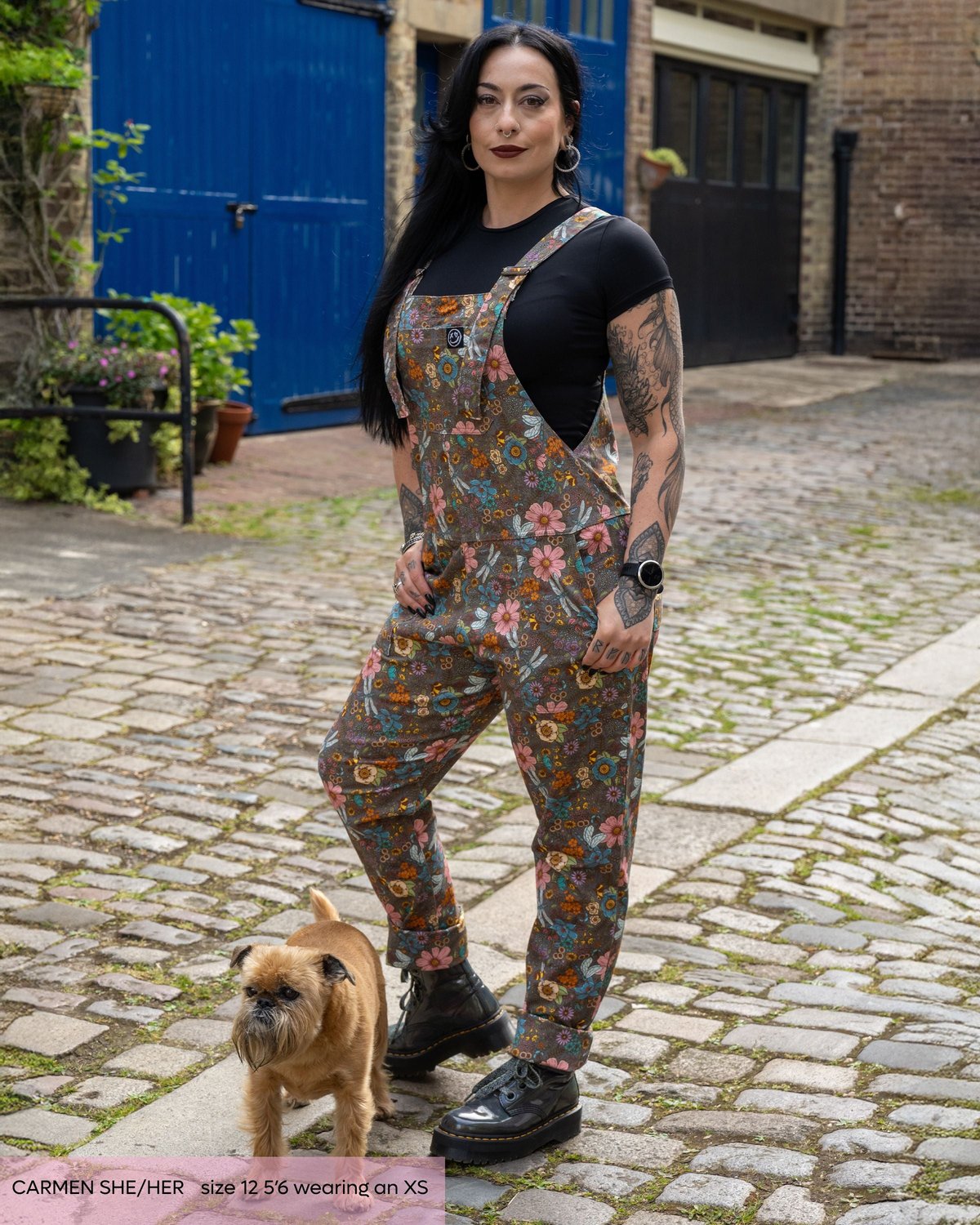 Cottagecore Stretch Twill Dungarees Cottagecore Stretch Twill Dungarees Shop now at Kitty Darling