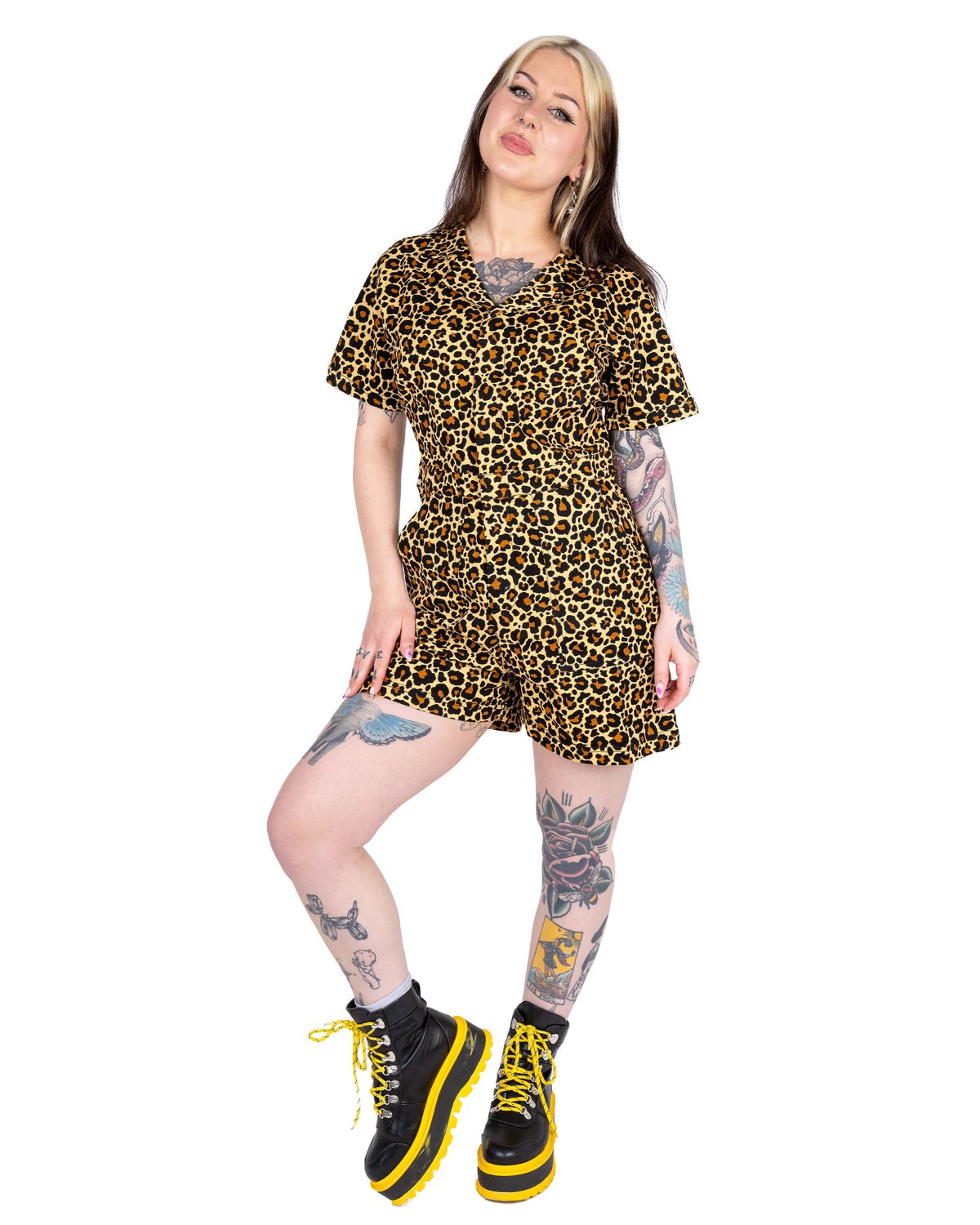 Classic Leopard Playsuit Classic Leopard Playsuit Shop now at Kitty Darling