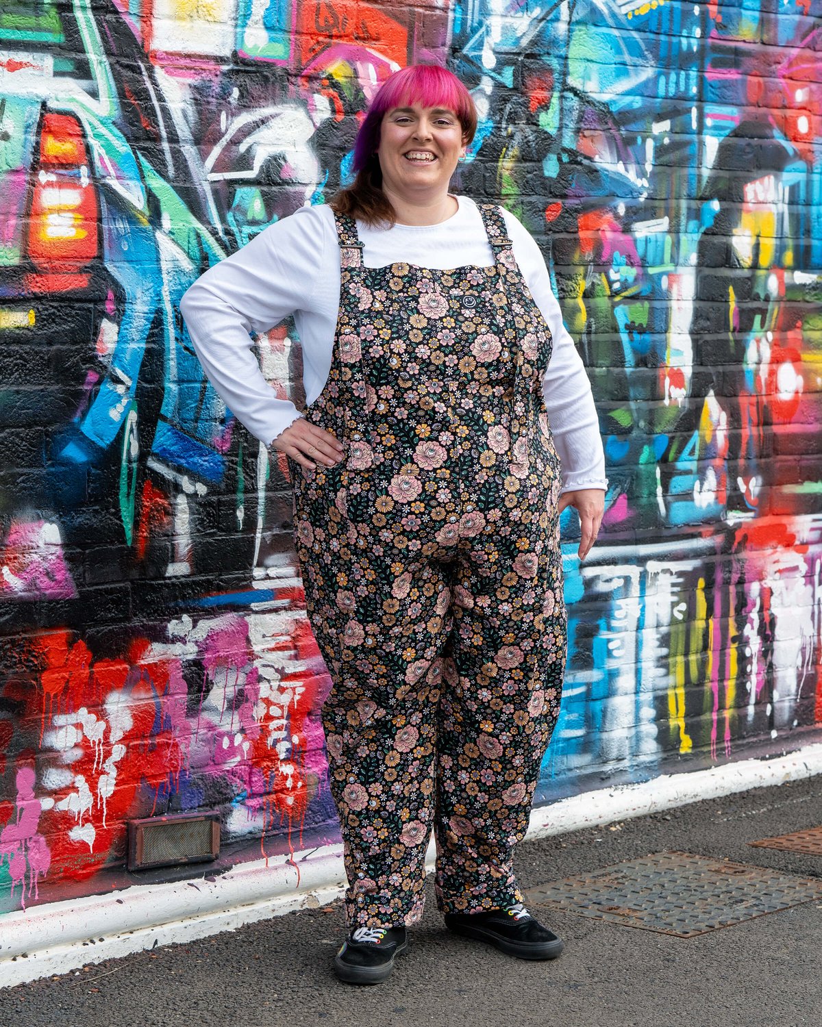 Eye Spy Floral Stretch Dungarees Eye Spy Floral Stretch Dungarees Shop now at Kitty Darling