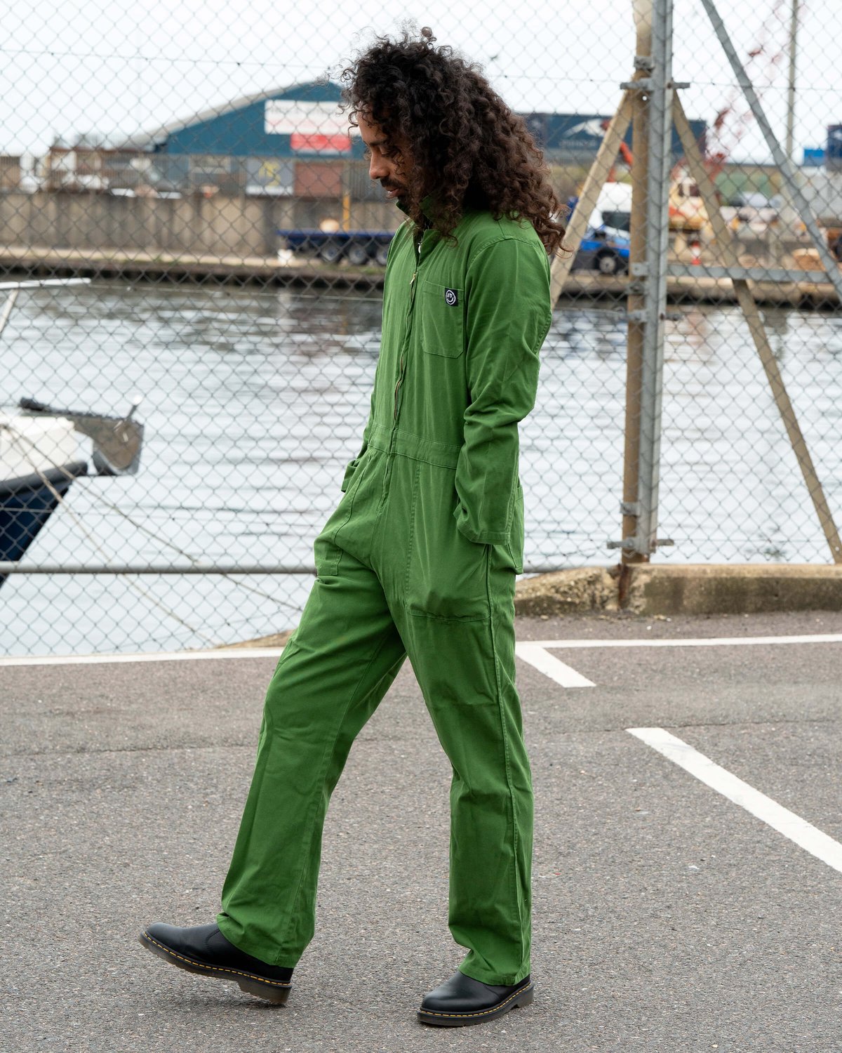 Forest Green Stretch Boiler Suit Forest Green Stretch Boiler Suit Shop now at Kitty Darling