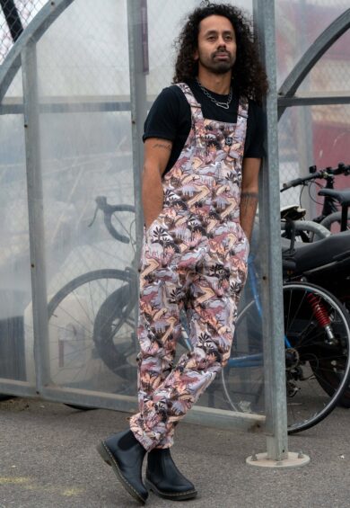 Dinoverse Stretch Dungarees – Stretch Twill Dungarees | Kitty Darling