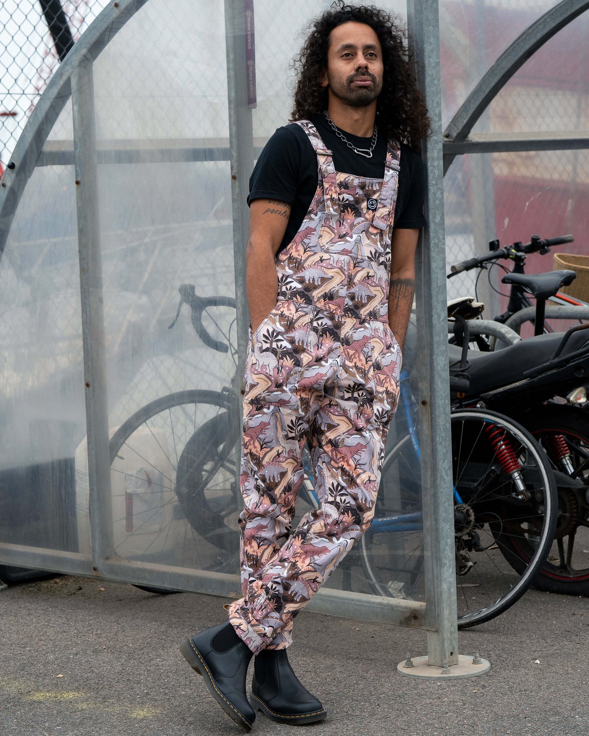 Dinoverse Stretch Dungarees Dinoverse Stretch Dungarees Shop now at Kitty Darling