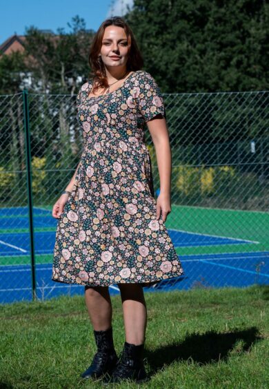 Eye Spy Floral Square Neck Midi Dress – Midi Dress | Kitty Darling