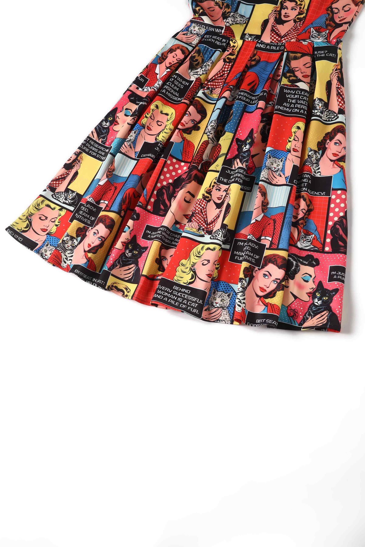 Amanda Cat Lover Comic Dress Amanda Cat Lover Comic Dress Shop now at Kitty Darling