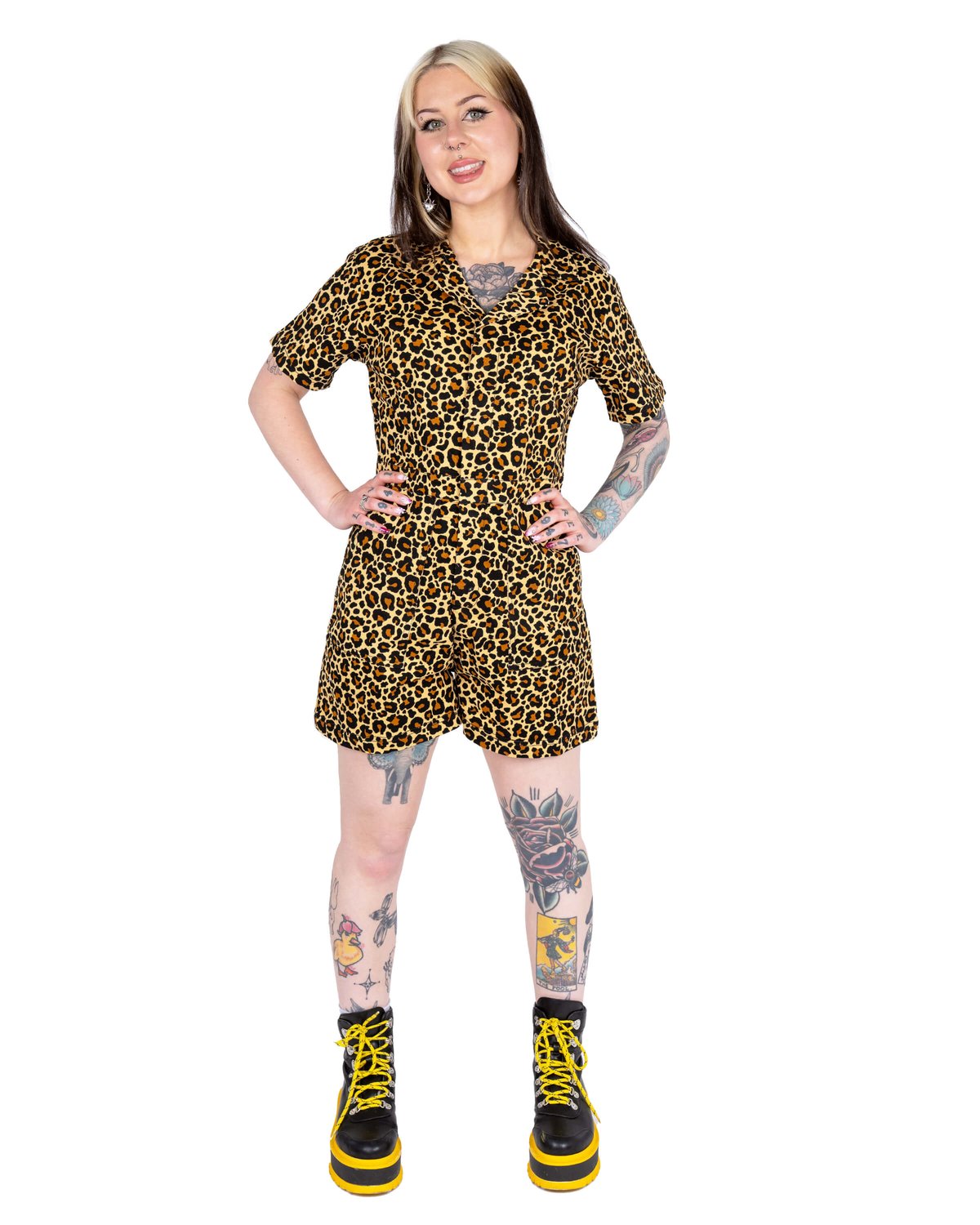 Classic Leopard Playsuit Classic Leopard Playsuit Shop now at Kitty Darling