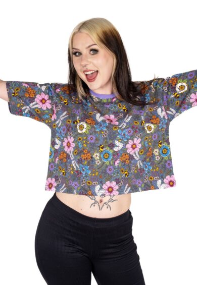 Cottagecore Cropped Boxy Tee – Boxy Cropped Tee | Kitty Darling