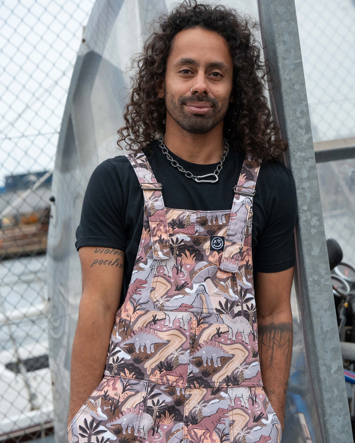 Dinoverse Stretch Dungarees Dinoverse Stretch Dungarees Shop now at Kitty Darling