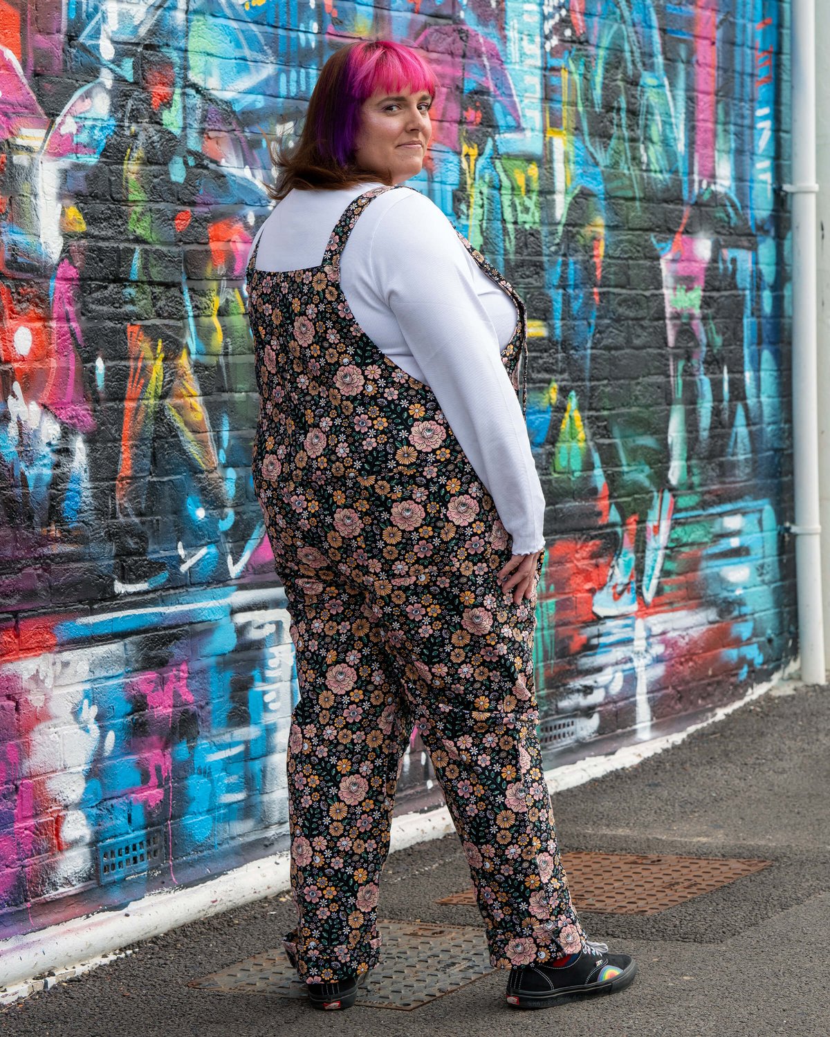 Eye Spy Floral Stretch Dungarees Eye Spy Floral Stretch Dungarees Shop now at Kitty Darling
