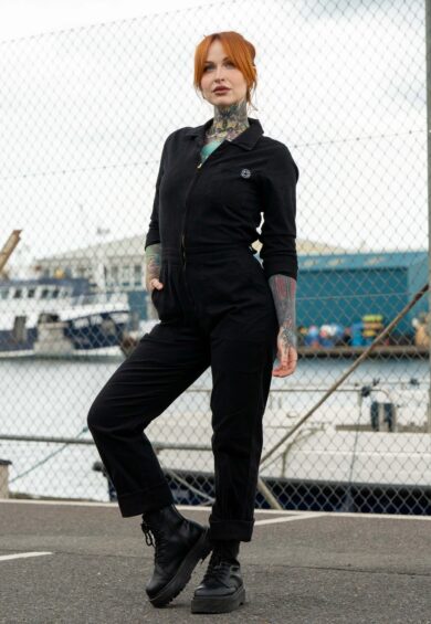 Jet Black Boiler Suit – Boiler Suit | Kitty Darling