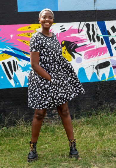 x Yasmin Cousins Ghosties Stretch Smock Dress – Smock Dresses | Kitty Darling