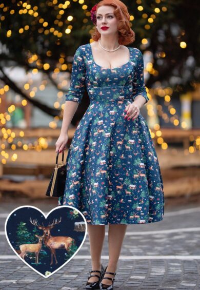 Scarlette Woodland Winter Cabin Dress – Dresses | Kitty Darling