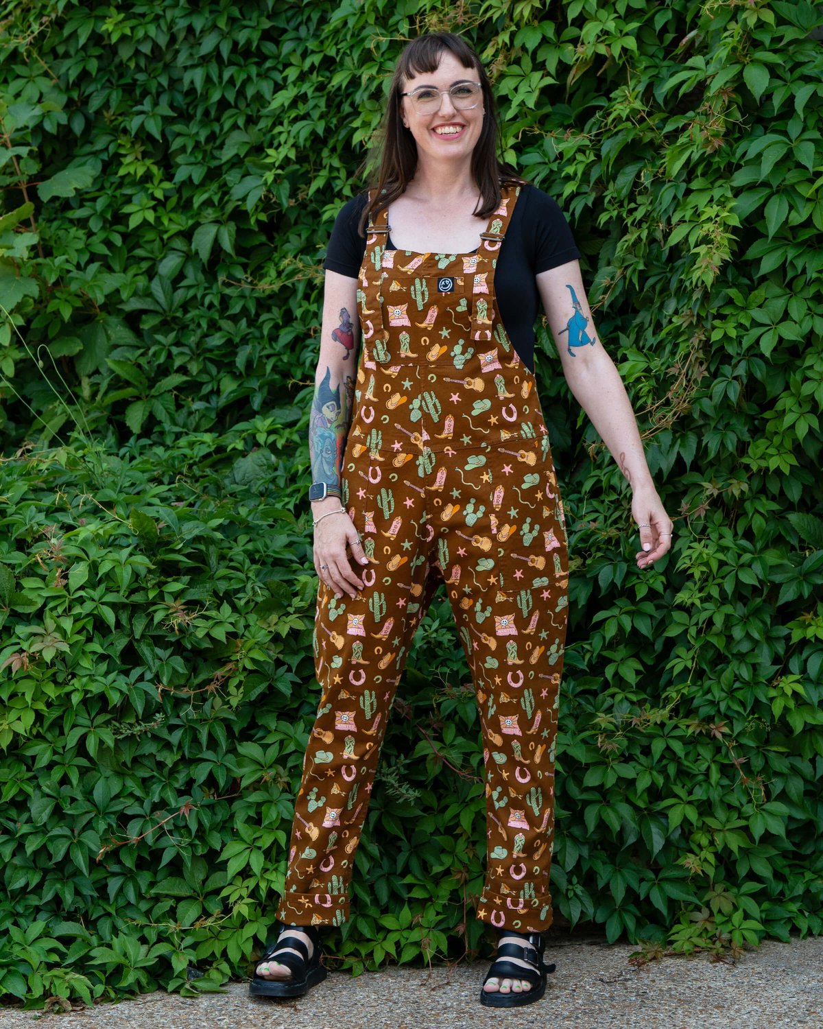 x Yasmin Cousins Cowboy Stretch Dungarees x Yasmin Cousins Cowboy Stretch Dungarees Shop now at Kitty Darling