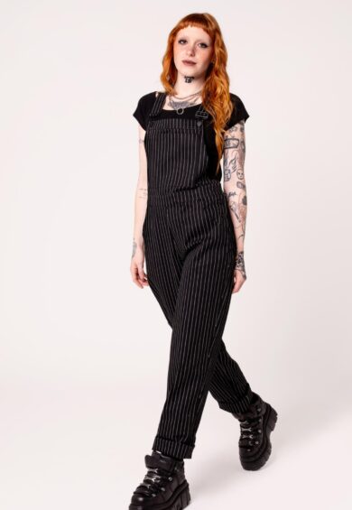 Pinstripe Dungarees – Uncategorised | Kitty Darling