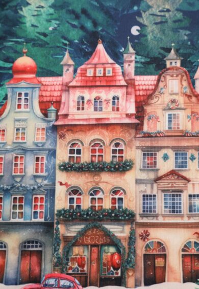 Amanda Christmas Eve Flared Dress In Blue – Dresses | Kitty Darling