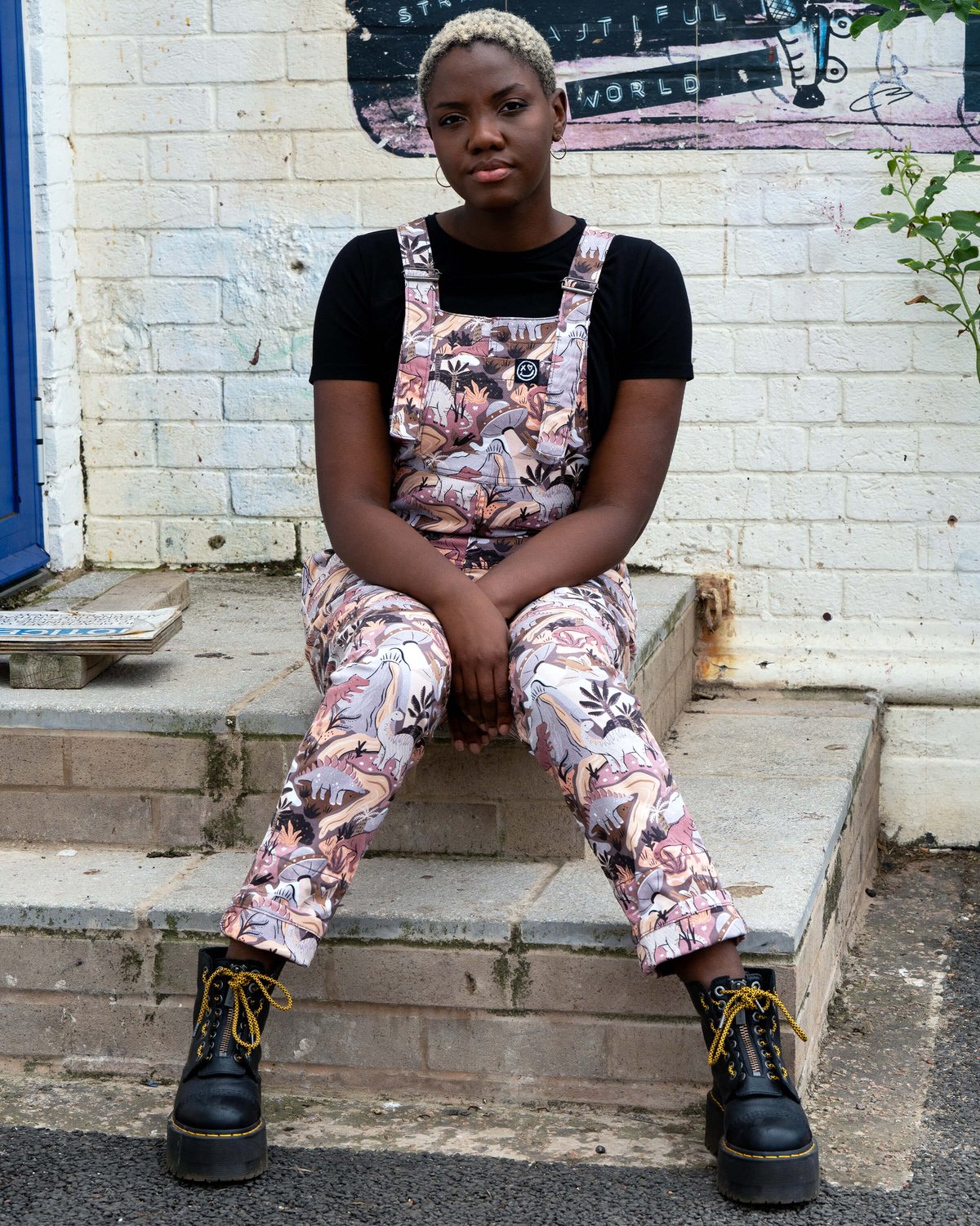 Dinoverse Stretch Dungarees Dinoverse Stretch Dungarees Shop now at Kitty Darling