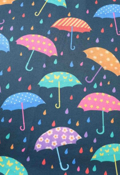 Aisley Dark Blue Umbrella Pleated Midi Skirt – Skirts | Kitty Darling