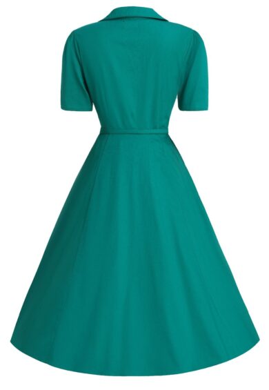 Mabel Emerald Green Shirt Dress – New In | Kitty Darling