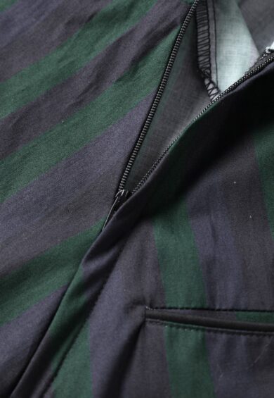 Penelope II Black & Green Stripe Shirt Dress – New In | Kitty Darling