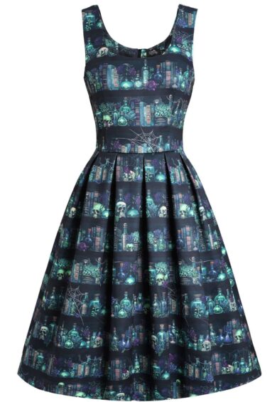 Amanda Flared Black Magic Celebration Dress – New In | Kitty Darling