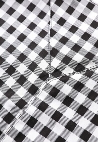 Sabrina Monochrome Check Shrug – Cape | Kitty Darling