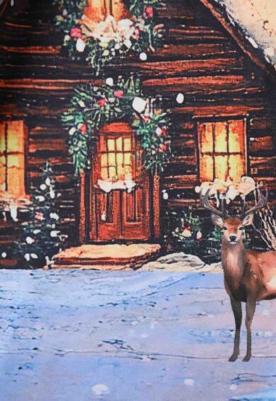 Aisley Blue Reindeer Pleated Midi Skirt – Skirts | Kitty Darling