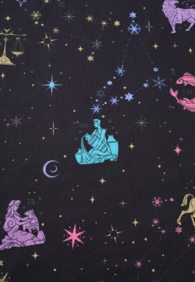 Billie Black Glittering Horoscope Black Dress – New In | Kitty Darling