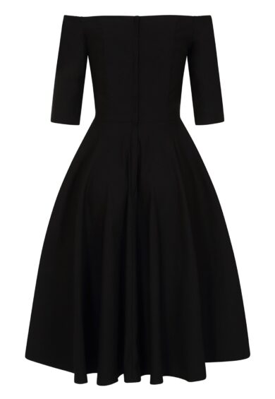 Black Amalia swing dress – Dress | Kitty Darling