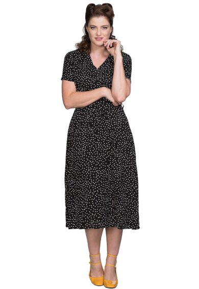 Black BLACK SPOT DRESS – New In | Kitty Darling