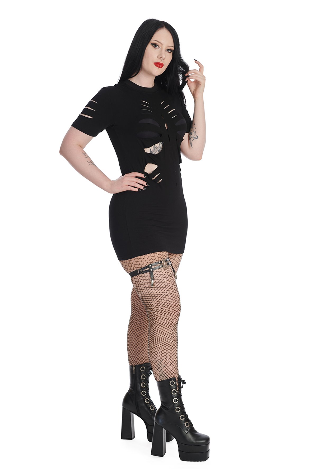 Black BLACK TOXIC TEARS DRESS 2 Black BLACK TOXIC TEARS DRESS - Image 2