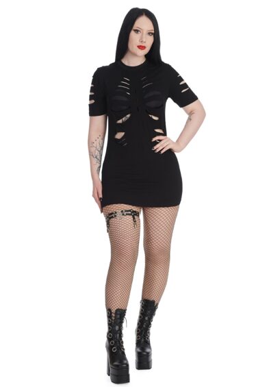 Black BLACK TOXIC TEARS DRESS – New In | Kitty Darling
