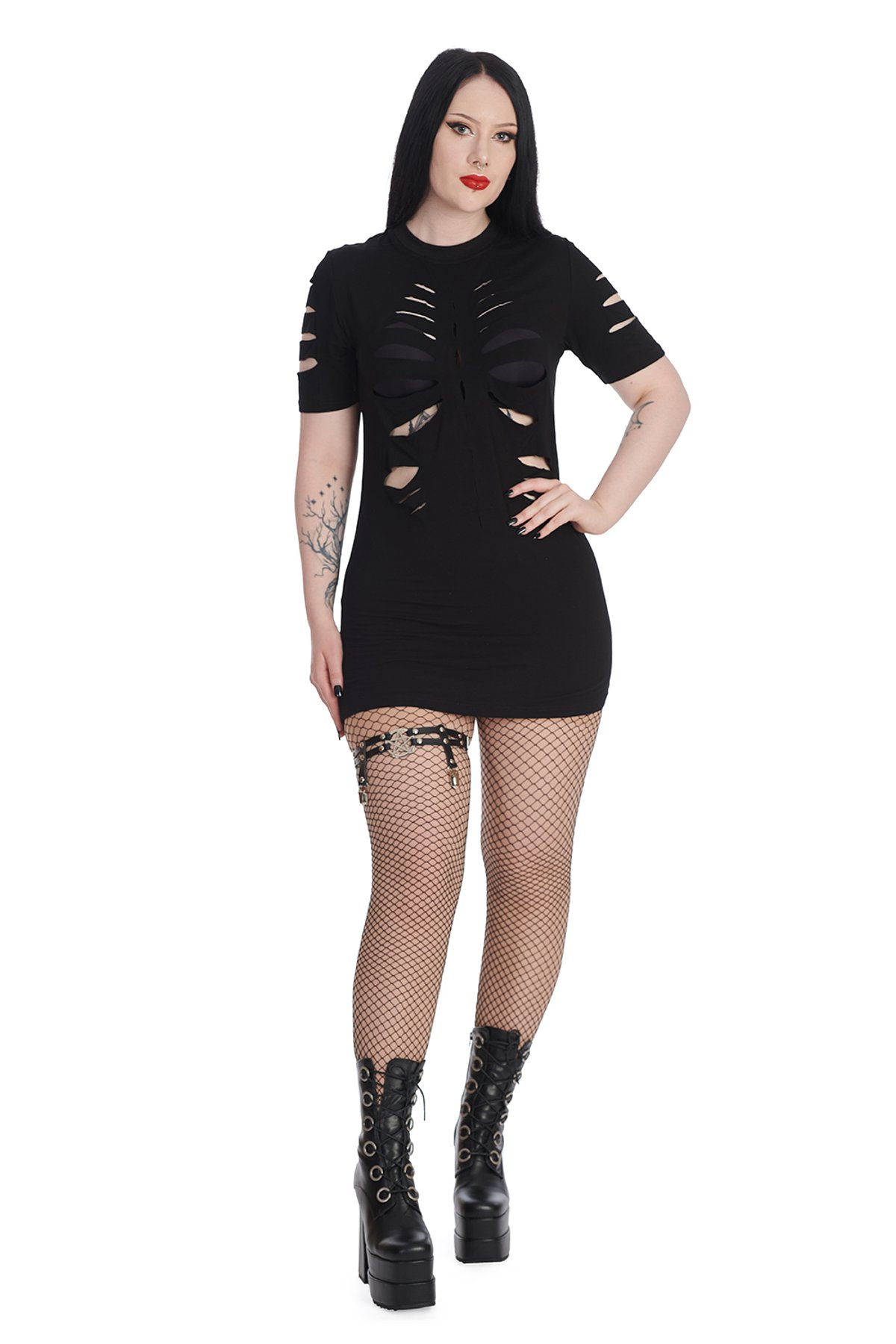 Black BLACK TOXIC TEARS DRESS 1 Black BLACK TOXIC TEARS DRESS