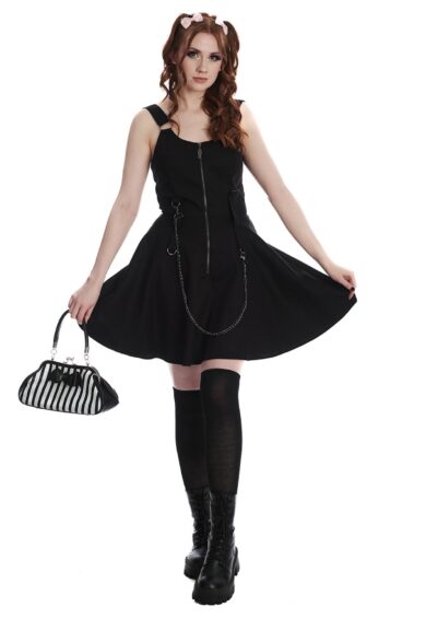 Black BLAIR CHAIN DETAILS DRESS – New In | Kitty Darling