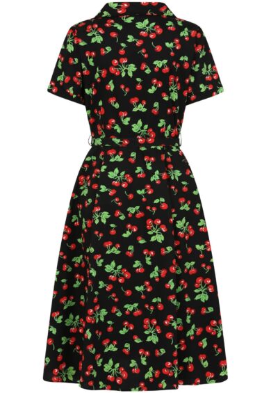 Black DARLA CHERRIES DRESS – New In | Kitty Darling