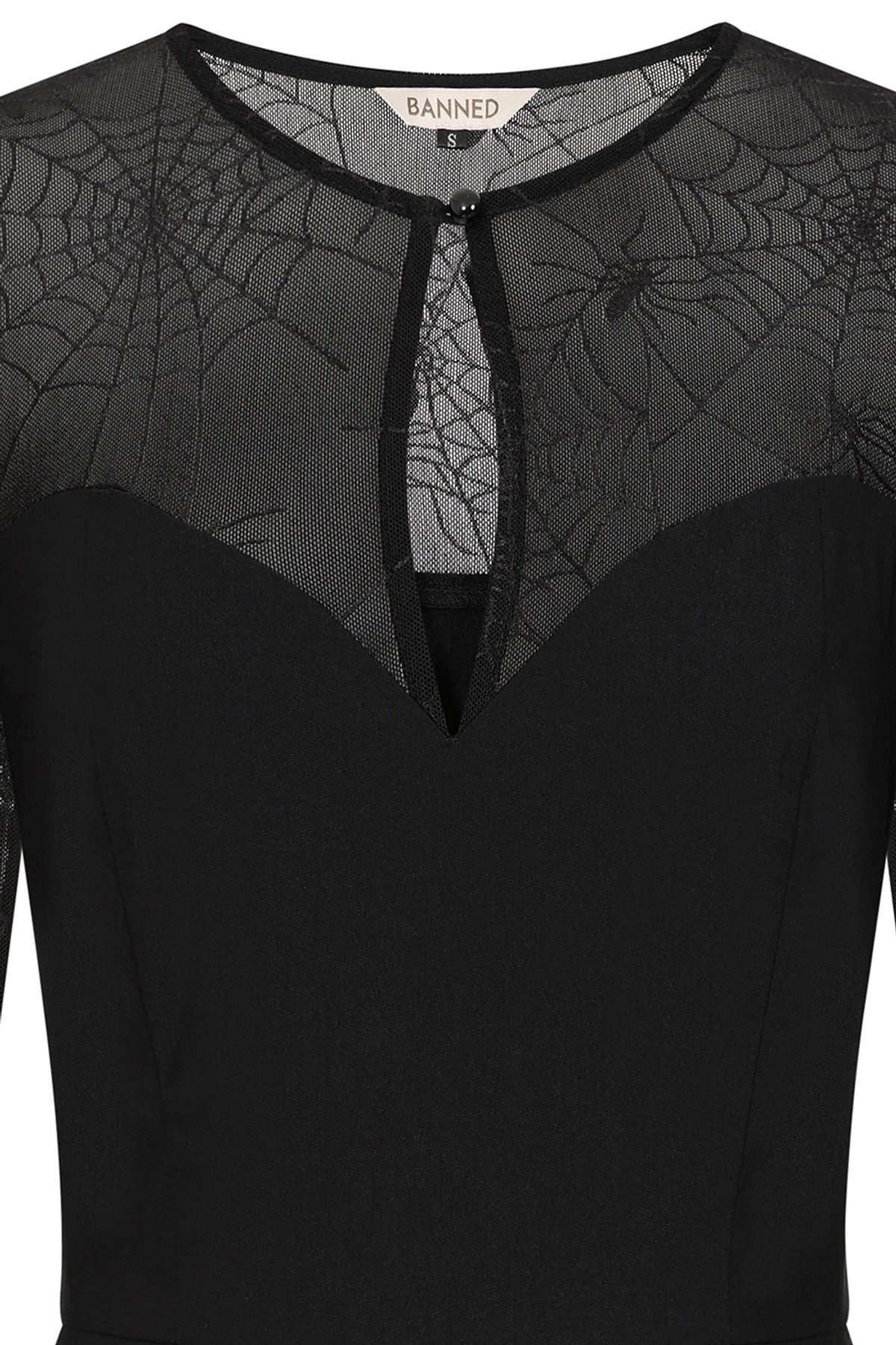 Black Elvira spiderweb dress 3 Black Elvira spiderweb dress - Image 3