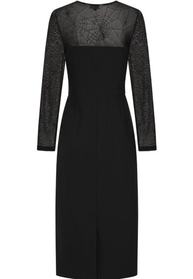 Black Elvira spiderweb dress – New In | Kitty Darling