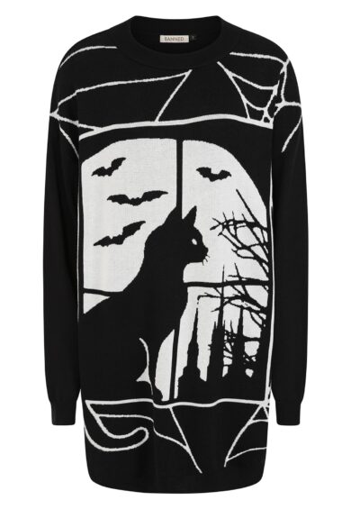 Black LUNAIRE KNIT DRESS – New In | Kitty Darling